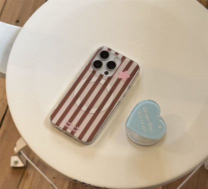 (Compatible Case Phone Magnetic MagSafe) with Striped Star