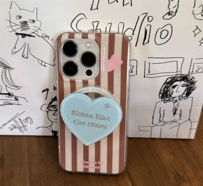 (Compatible Case Phone Magnetic MagSafe) with Striped Star