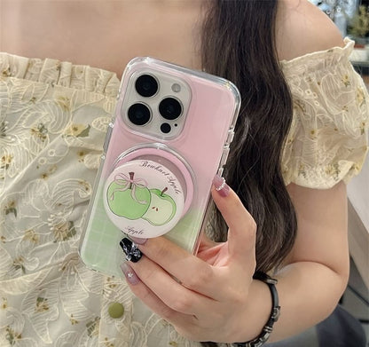 Phone with Case Plaid Magnetic MagSafe) Apple (Compatible