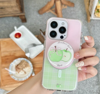 Phone with Case Plaid Magnetic MagSafe) Apple (Compatible