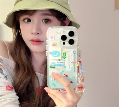 / Goldfish Case Set Charm Phone