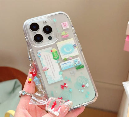 / Goldfish Case Set Charm Phone