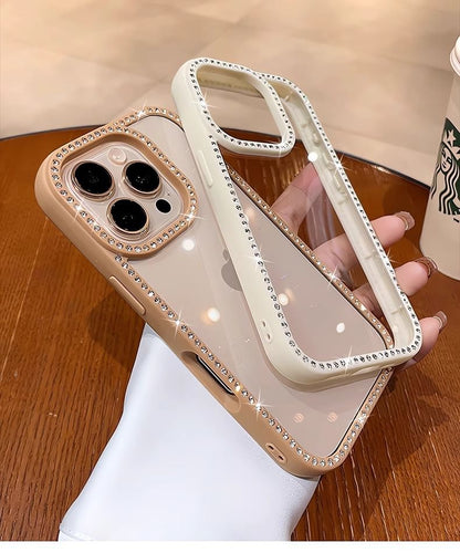 Transparent Rhinestone Case iPhone