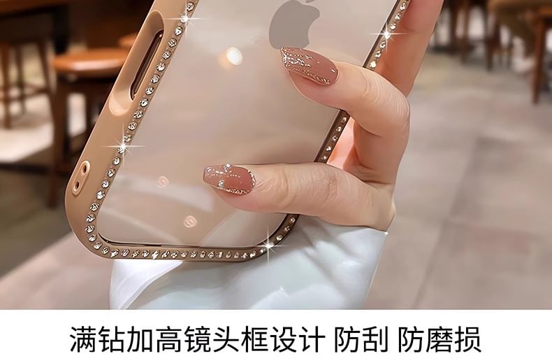 Transparent Rhinestone Case iPhone