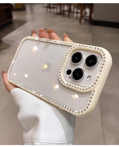 Transparent Rhinestone Case iPhone