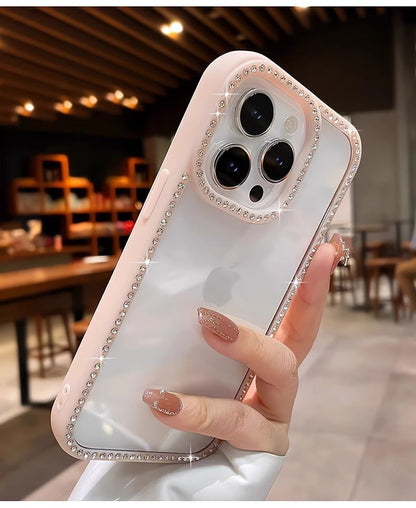 Transparent Rhinestone Case iPhone