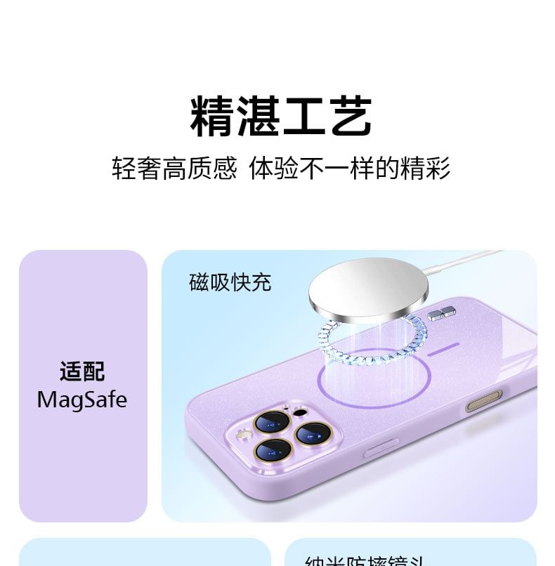 Glitter Case with iPhone MagSafe) Magnetic (Compatible