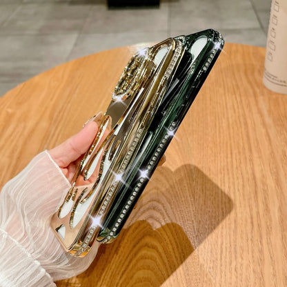 Case Rhinestone Flame iPhone