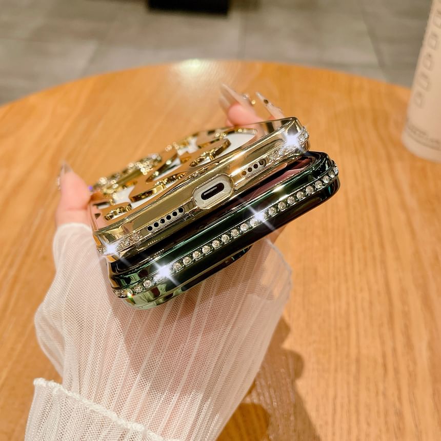 Case Rhinestone Flame iPhone