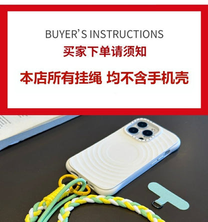 Phone Lanyard Strap Pad with Braided
