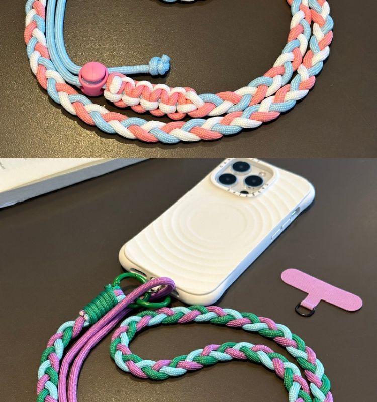 Phone Lanyard Strap Pad with Braided