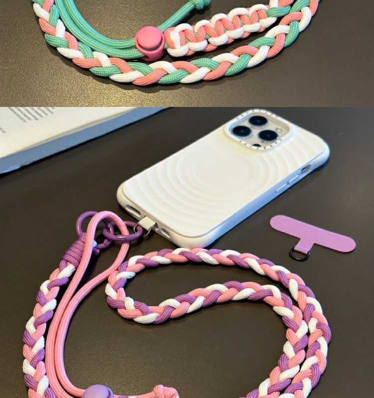 Phone Lanyard Strap Pad with Braided