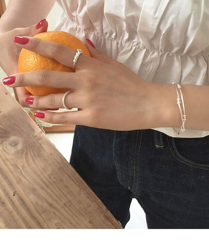 Bracelet Sterling 925 Silver Natural Pearl