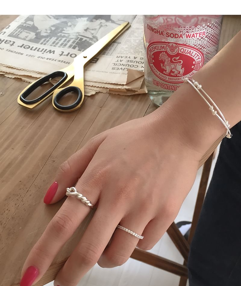 Bracelet Sterling 925 Silver Natural Pearl