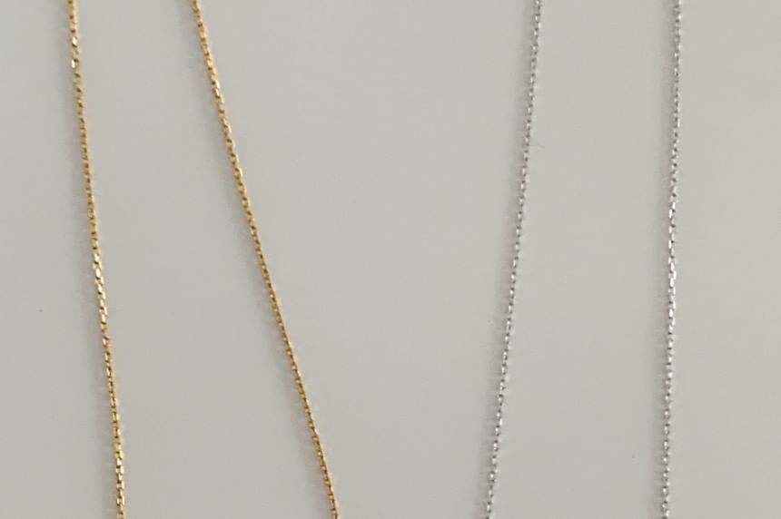 Bow 925 Beaded Silver Necklace Sterling