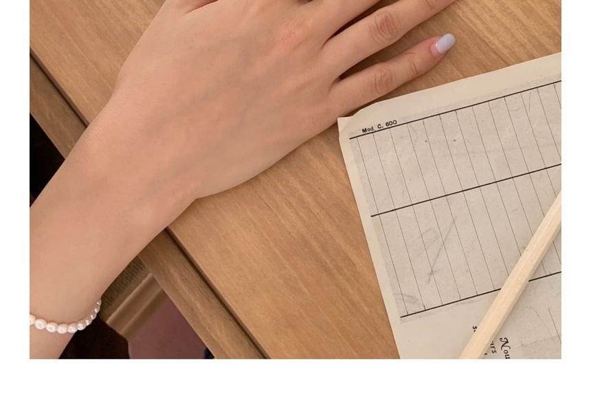 Silver Ring Sterling Bow 925 Beaded Elastic