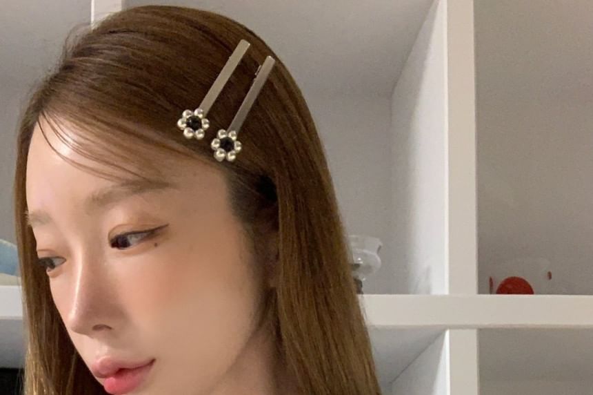 Set Beaded Flower Hair 2: Clip of