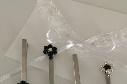 Set Beaded Flower Hair 2: Clip of