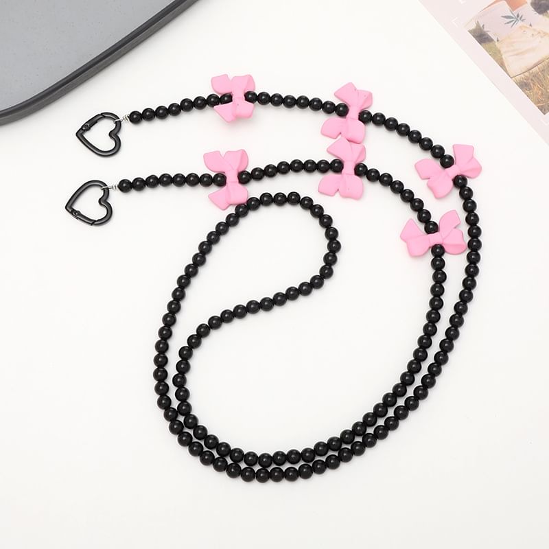 Bow Bead Phone Lanyard