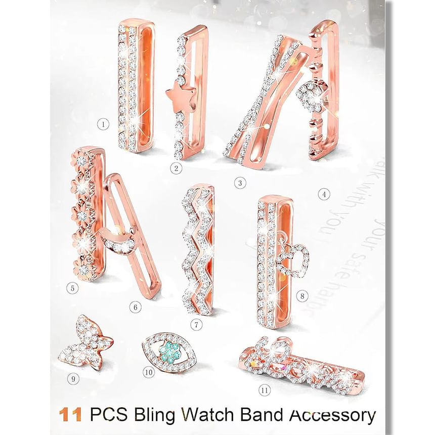 Rhinestone Watch for (Various Designs) Band Charm Apple
