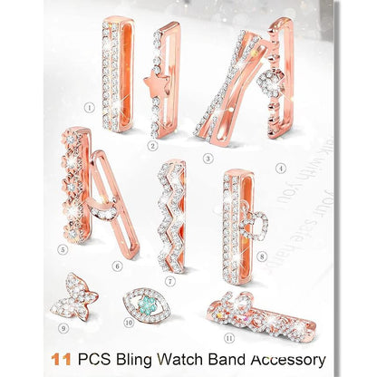 Rhinestone Watch for (Various Designs) Band Charm Apple