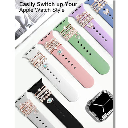 Rhinestone Watch for (Various Designs) Band Charm Apple