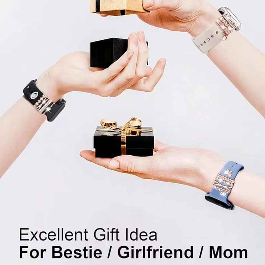 Rhinestone Watch for (Various Designs) Band Charm Apple