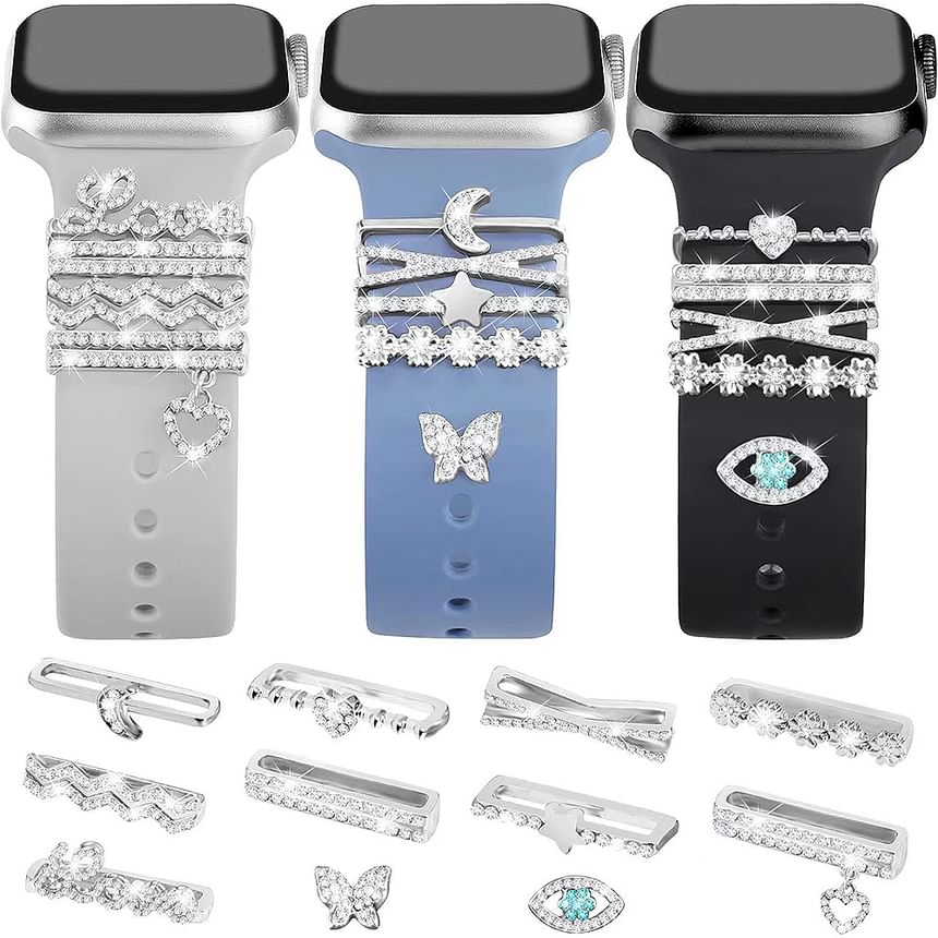 Rhinestone Watch for (Various Designs) Band Charm Apple