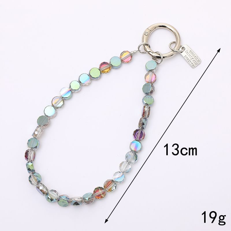 Faux Phone Crystal Bead Strap