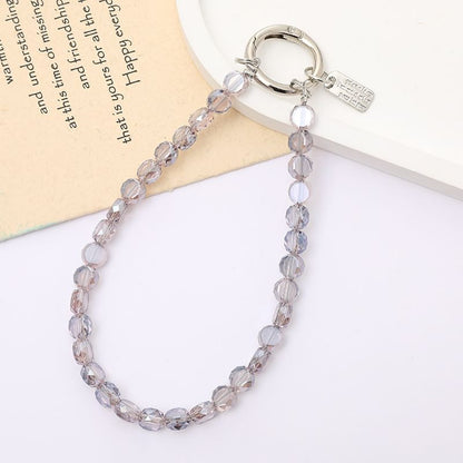 Faux Phone Crystal Bead Strap