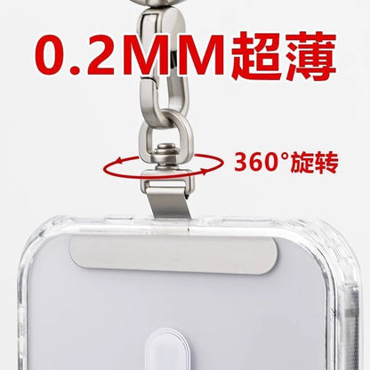 Pad Phone / Rotatable Stainless Designs) Lanyard Steel (Various