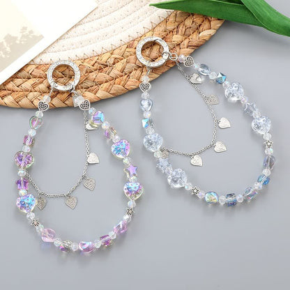 Heart Strap Faux Phone Crystal