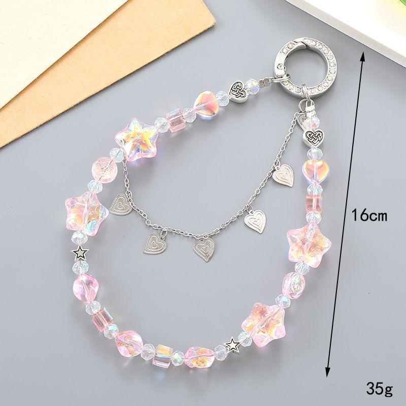 Heart Strap Faux Phone Crystal