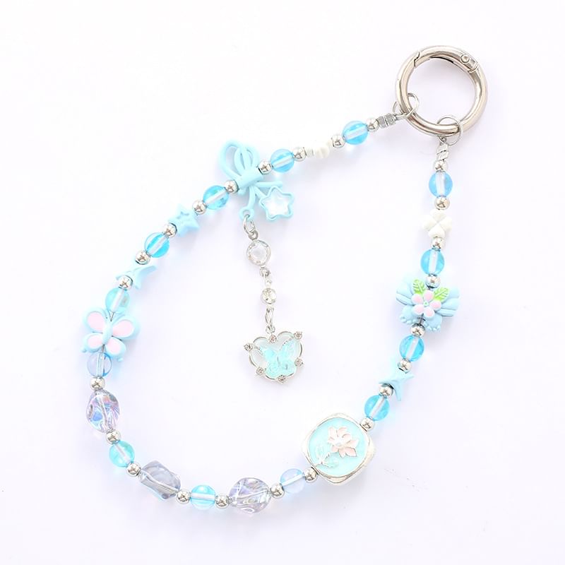 Crystal Phone Clover Strap Faux Bow