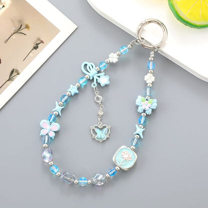 Crystal Phone Clover Strap Faux Bow