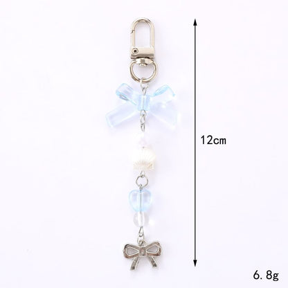 Phone Charm Pearl Bow Faux