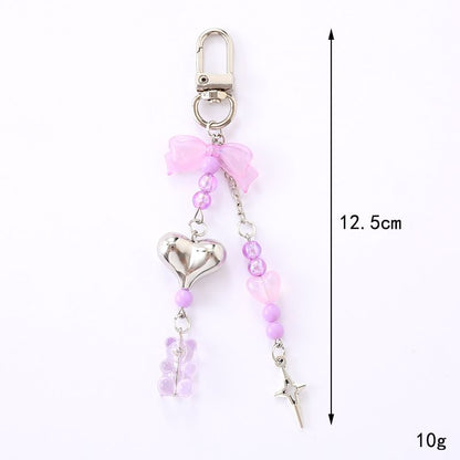 Charm Bow Bear Phone Heart