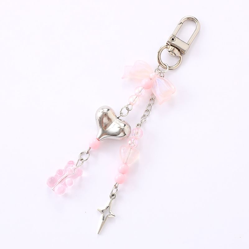 Charm Bow Bear Phone Heart