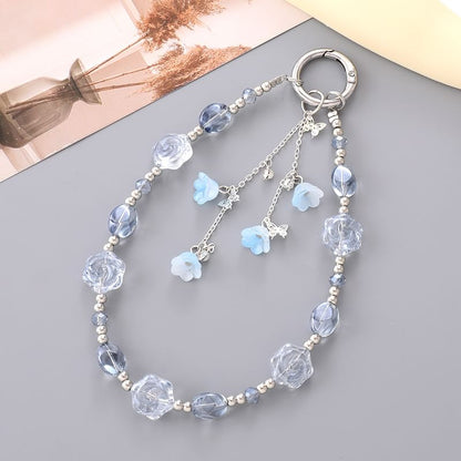 Bead Strap Phone Floral