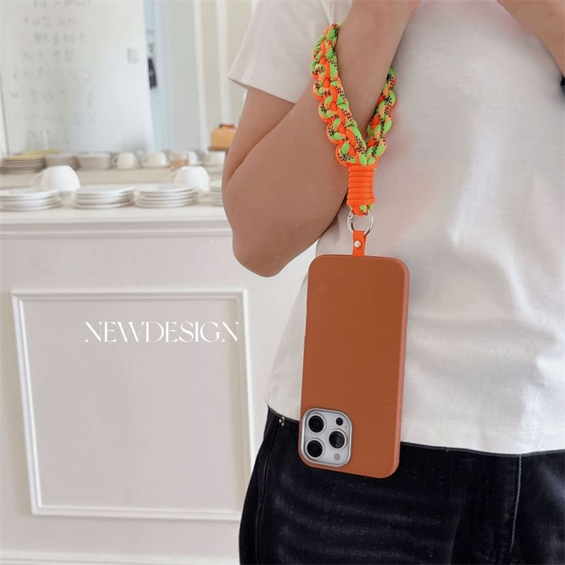 Lanyard Braided Strap with Phone Pad