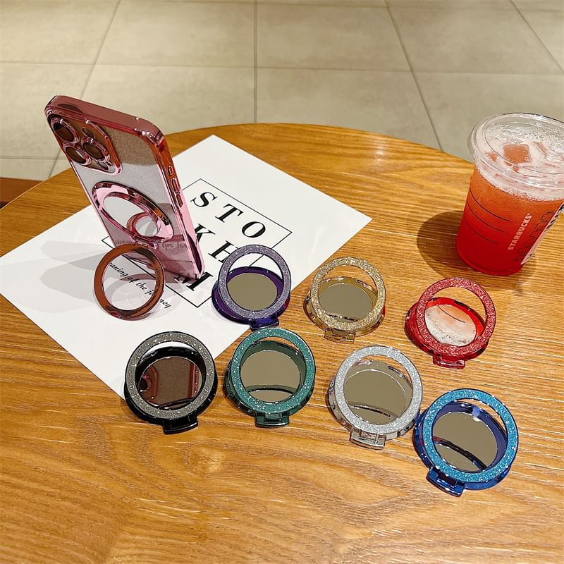 Mirror Glitter Stand Phone Magnetic with