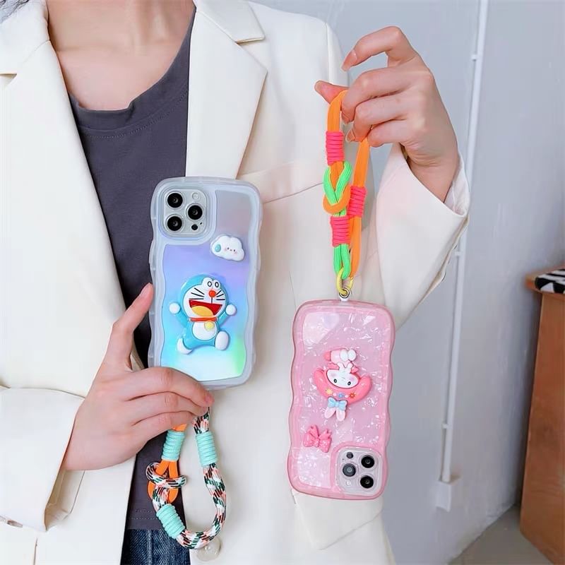 with Pad and Two-Tone Lanyard Phone Strap