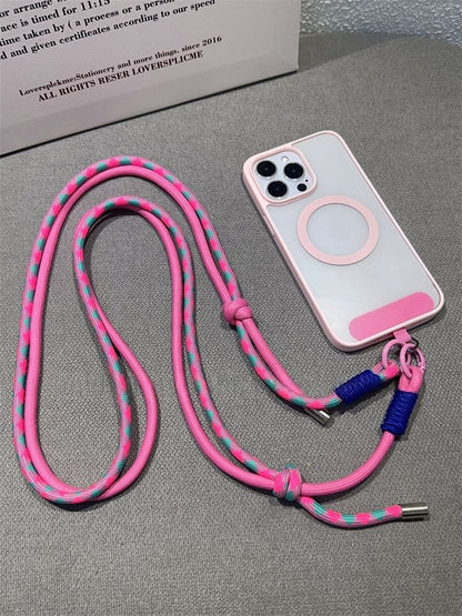 with Phone Pad Two-Tone Lanyard