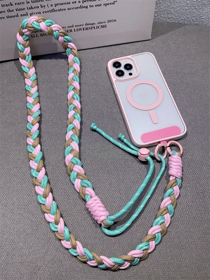 Phone with Braided Lanyard Pad