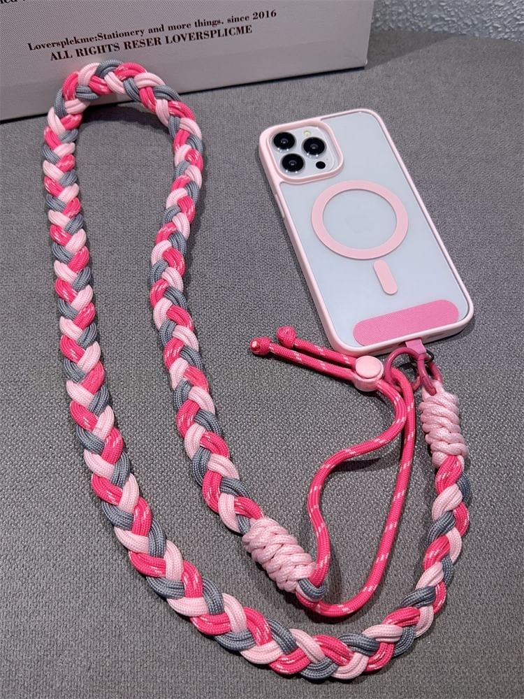Phone with Braided Lanyard Pad