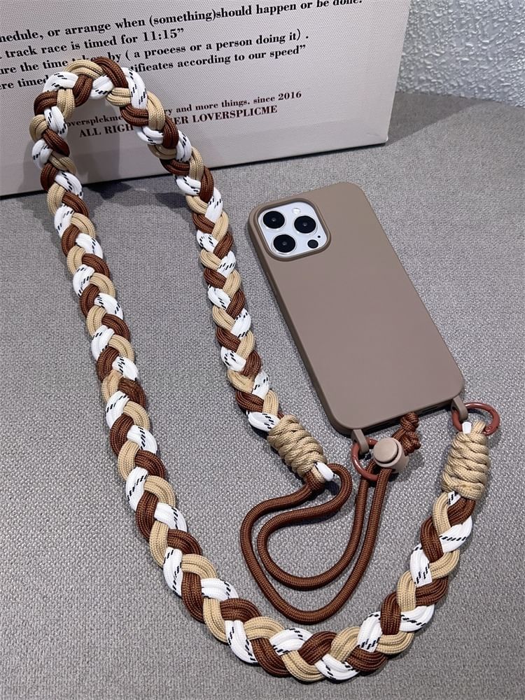 Phone with Braided Lanyard Pad