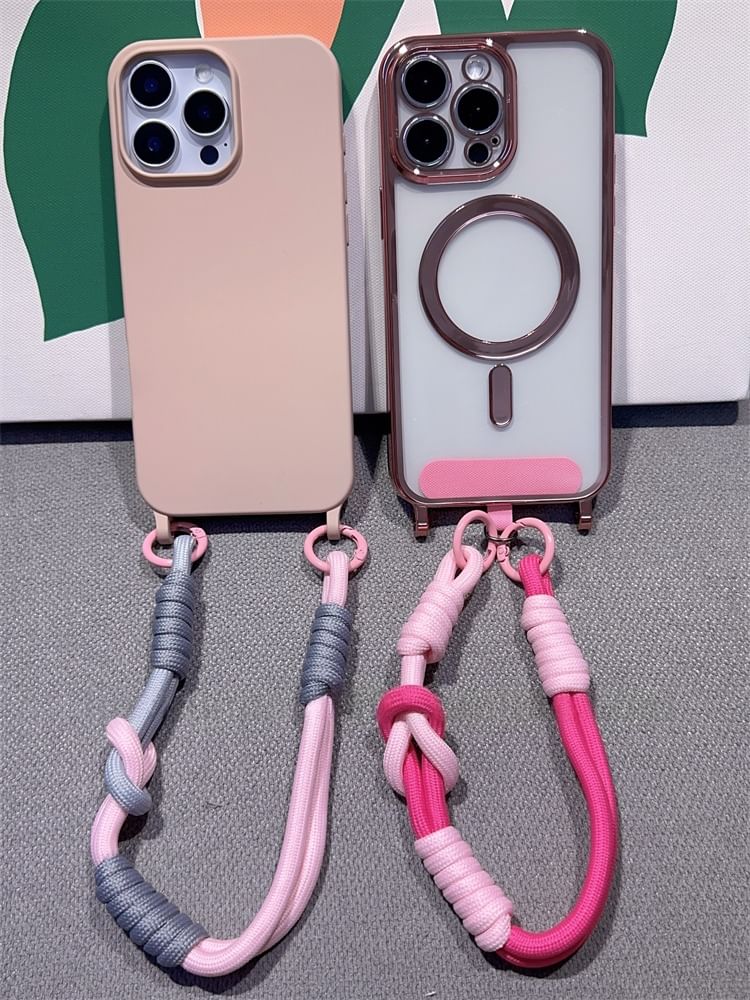 with Pad and Two-Tone Lanyard Phone Strap