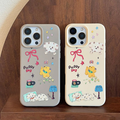 Cartoon Print Dog Phone Case