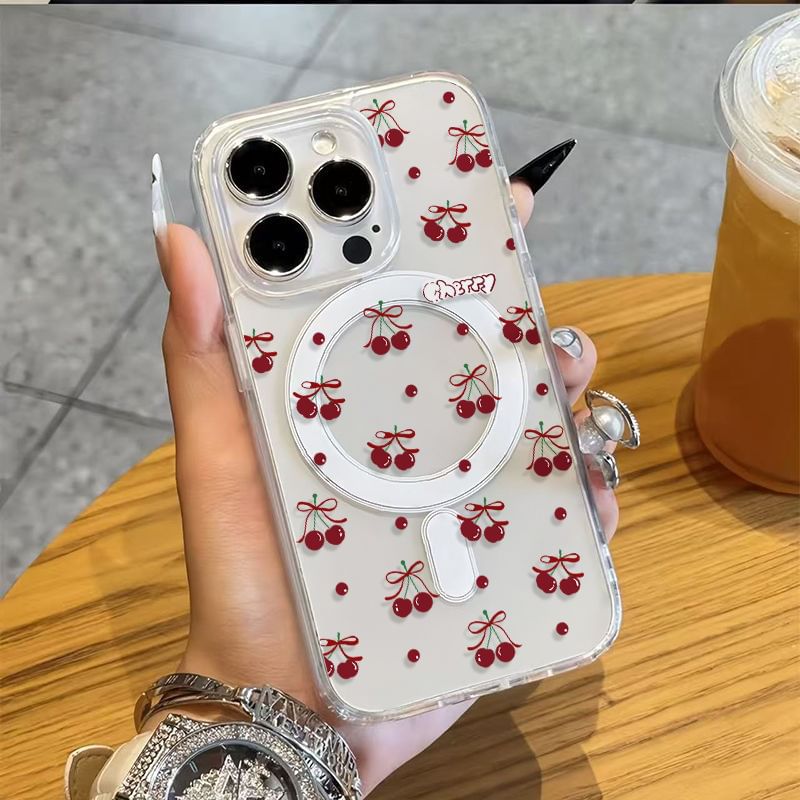 Cherry Print Case Phone