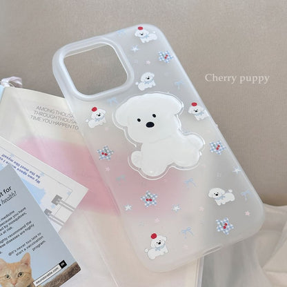 Case Print Cartoon Dog Phone